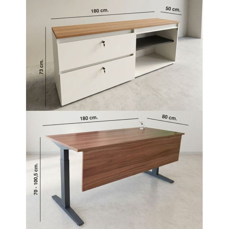 Pack Mesa Oficina + Credencia de Herman Miller - Montiel
