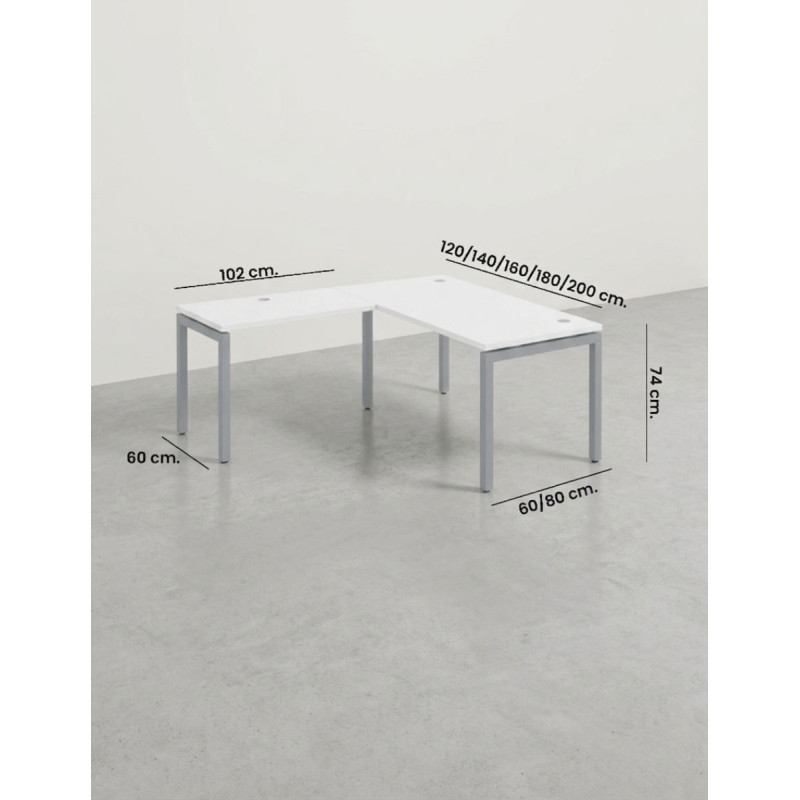Mesa en L Oficina Euro 5000 de Euromof - Montiel