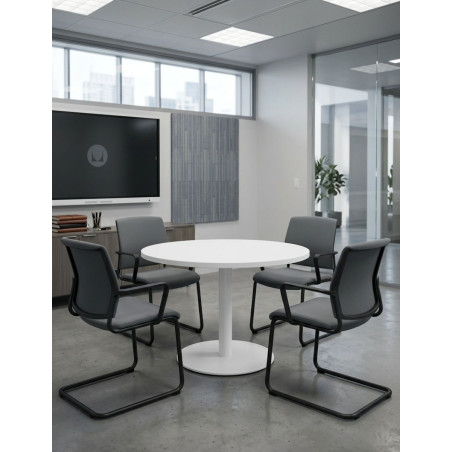 Mesa Oficina de Reuniones Ø80 cm. de Steelcase - Montiel
