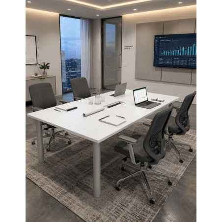 Mesa Blanca 230x130cm. de Steelcase - Montiel