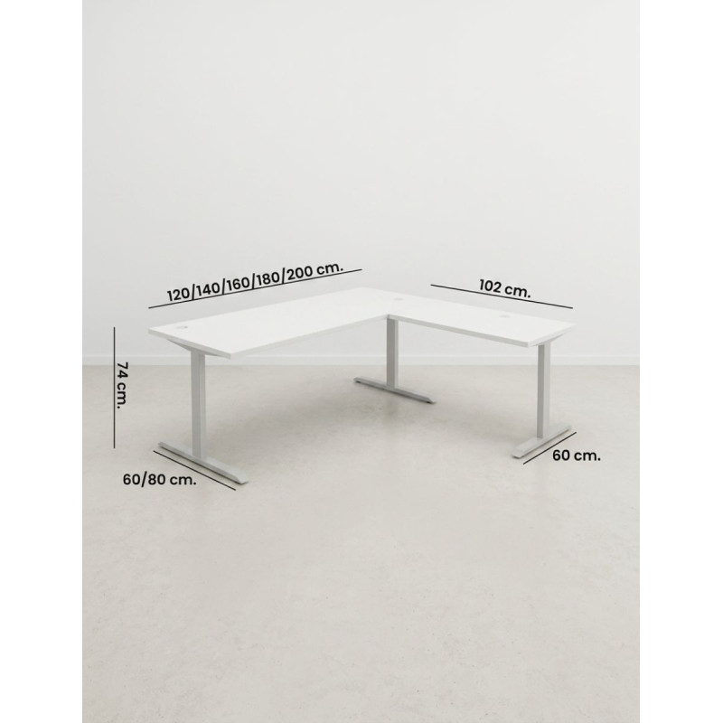 Mesa Madera Oficina con Ala Euro 4000 de Euromof - Montiel