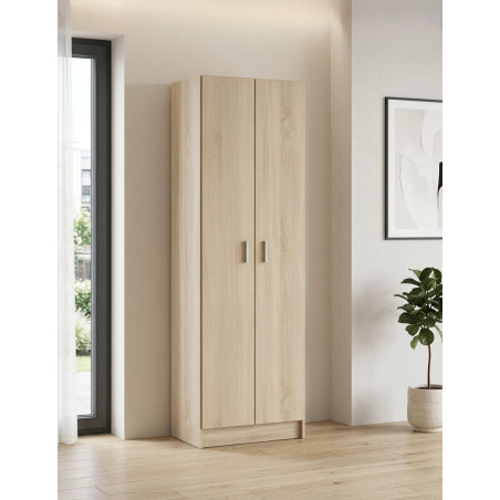 Armario 2 Puertas Alto con 5 Estantes Smart Living - Montiel