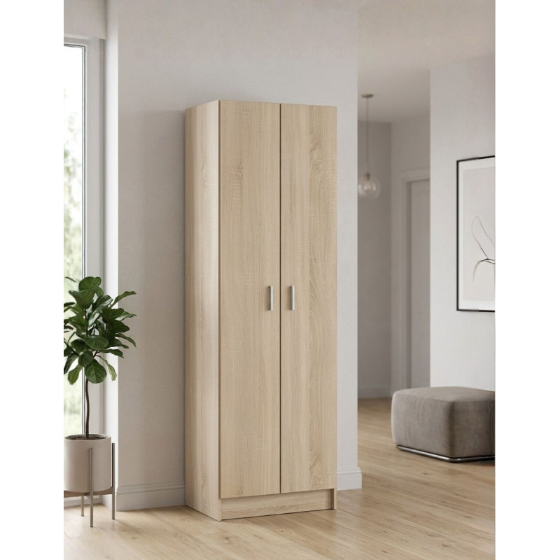 Armario 2 Puertas Alto con 5 Estantes Smart Living - Montiel