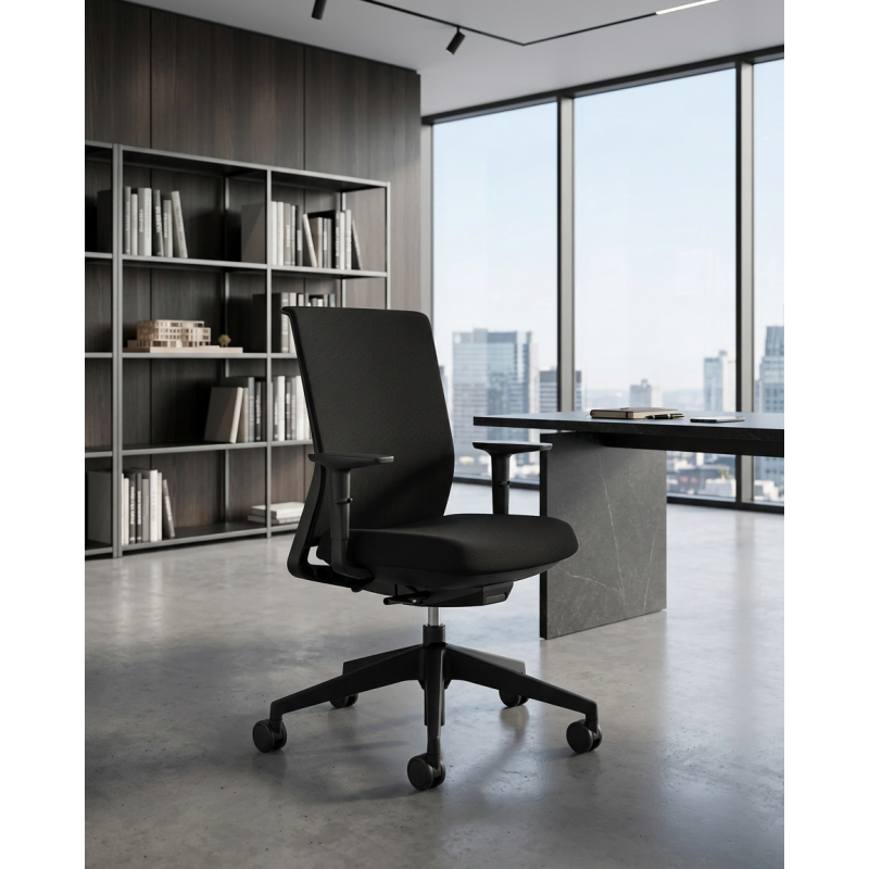 Silla de Oficina Negra 2D Stay de Actiu