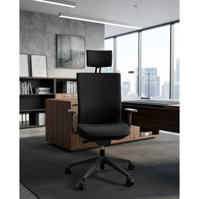 Silla de Oficina Negra 2D Stay de Actiu