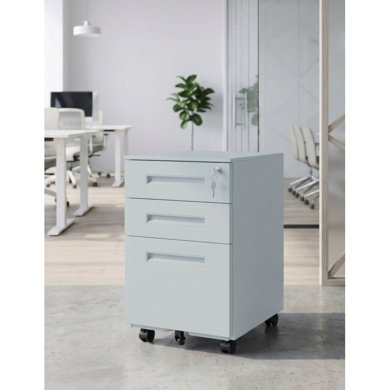 Cajonera Oficina Metálica Gris Olimpo de Grupo SDM - Montiel