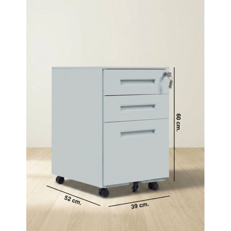 Cajonera Oficina Metálica Gris Olimpo de Grupo SDM - Montiel