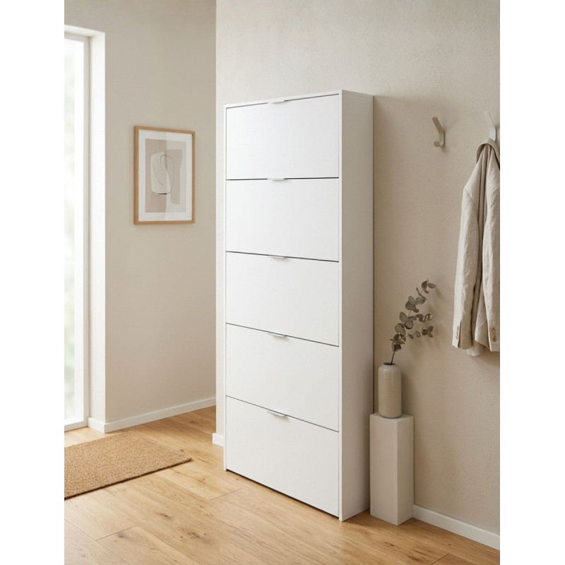 Armario Zapatero 5 Puertas Blanco Maelys - Montiel