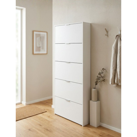 Armario Zapatero 5 Puertas Blanco Maelys - Montiel