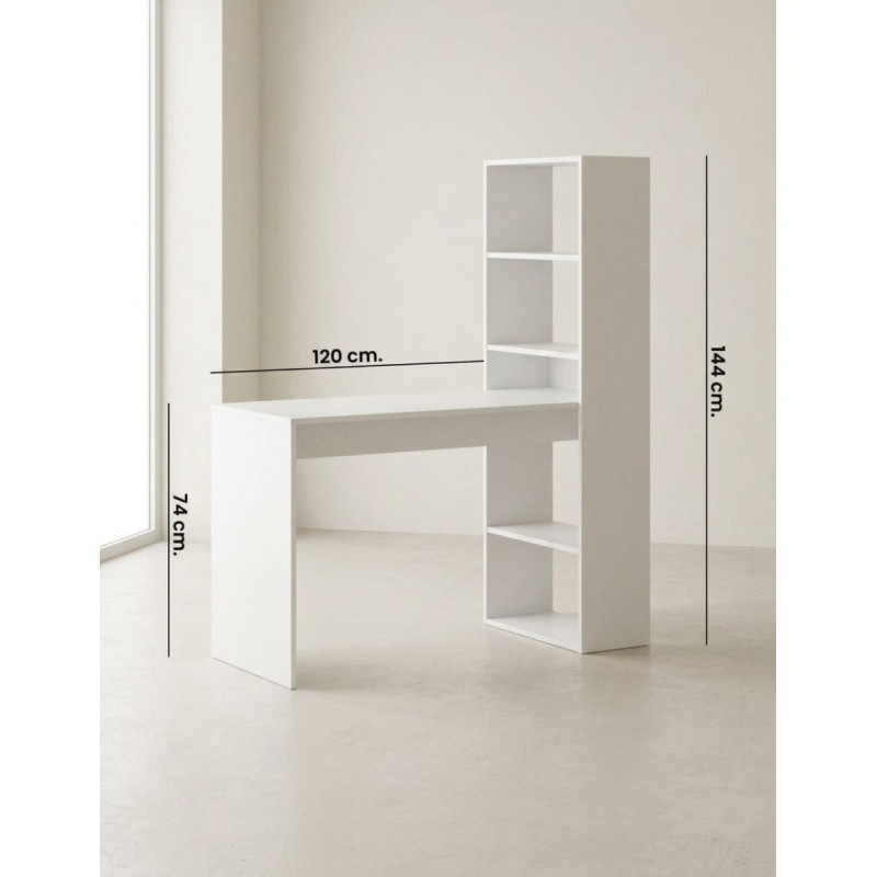 Mesa Escritorio + Estantería Gio Plus - Montiel