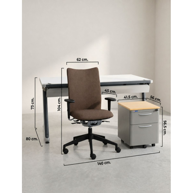 Pack Mesa TNT+ Silla + Cajonera Steelcase - Montiel