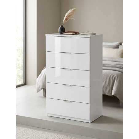 Cómoda Blanco Artik 5 Cajones Haya - Montiel