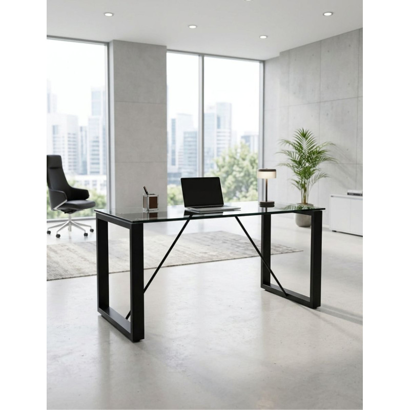Mesa Despacho Oficina de Cristal MM1892 de Montiel