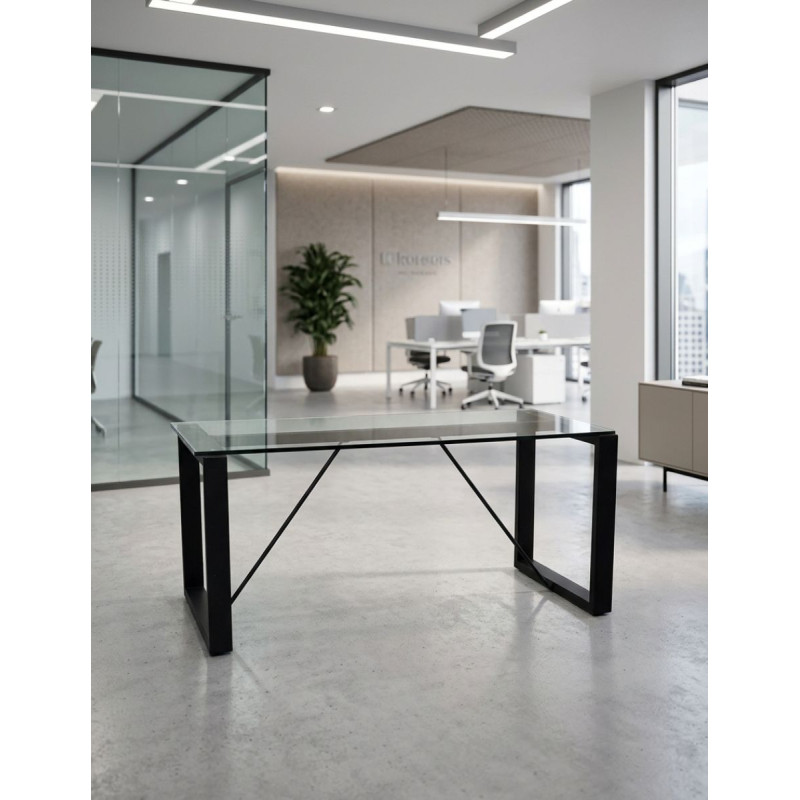Mesa Despacho Oficina de Cristal MM1892 de Montiel