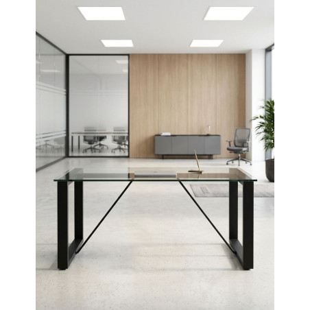Mesa Despacho Oficina de Cristal MM1892 de Montiel