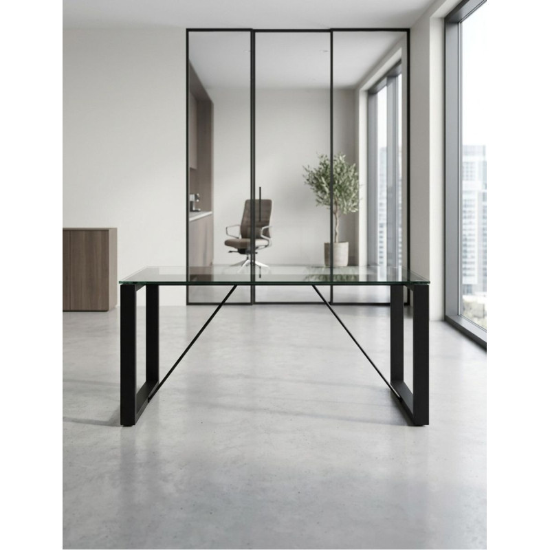 Mesa Despacho Oficina de Cristal MM1892 de Montiel