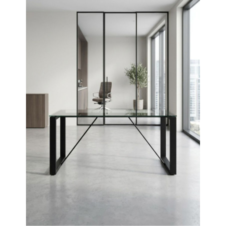 Mesa Despacho Oficina de Cristal MM1892 de Montiel