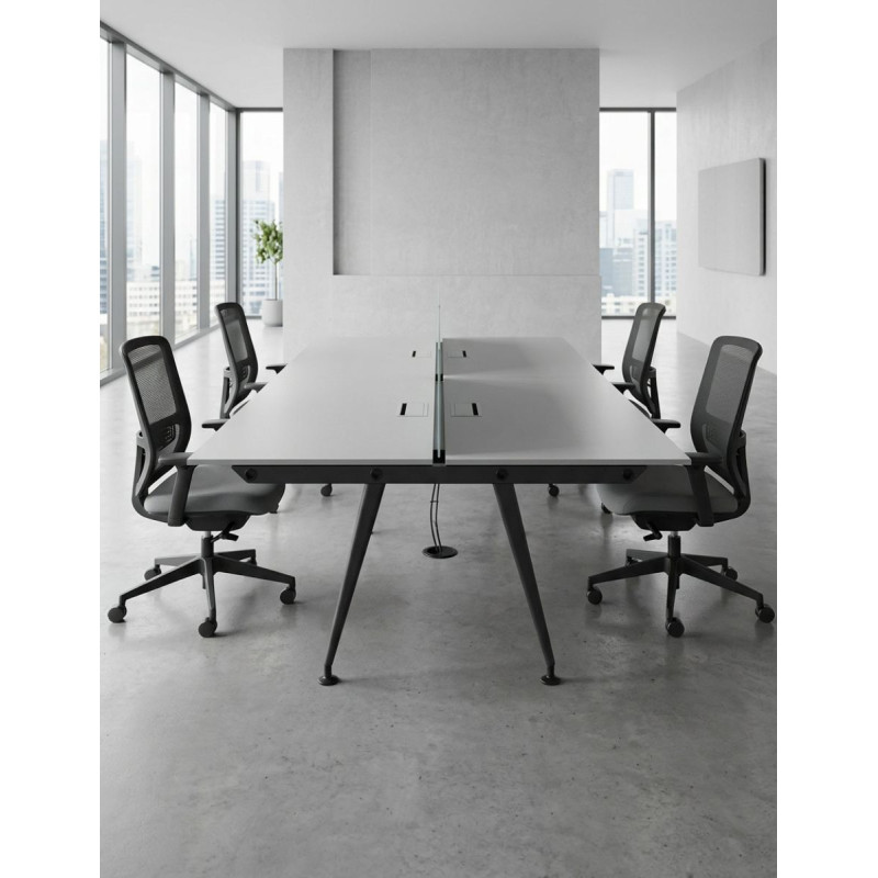 Mesa Multipuesto Oficina 4 o 6 Puestos de Levira - Montiel