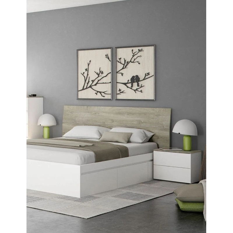 Pack Muebles de Dormitorio Cabecera + 2 Mesitas - Montiel