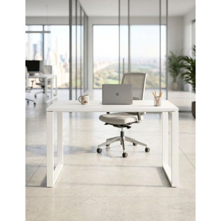 Mesa Blanca Oficina 120x65 cm. MM193 de Montiel