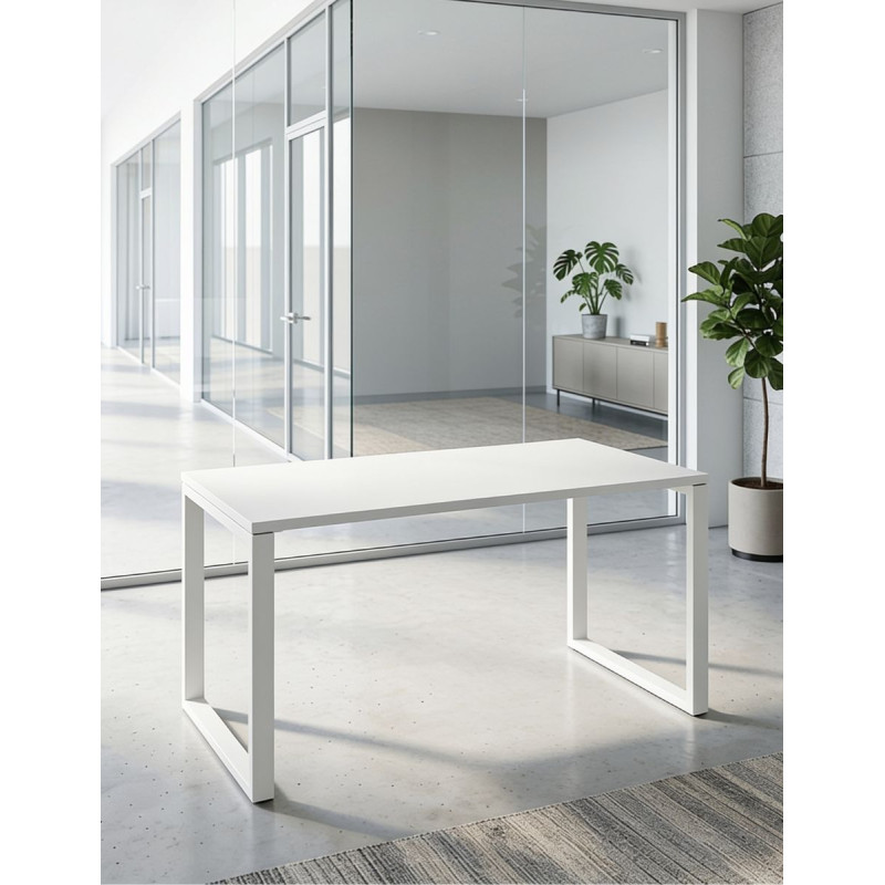Mesa Blanca Oficina 120x65 cm. MM193 de Montiel