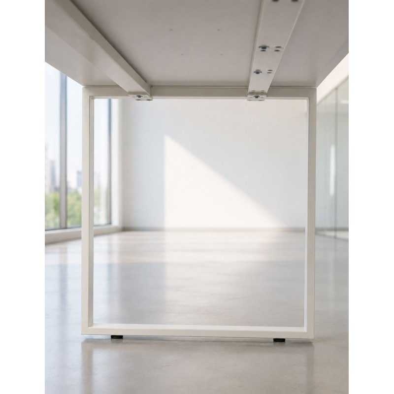 Mesa Blanca Oficina 120x65 cm. MM193 de Montiel