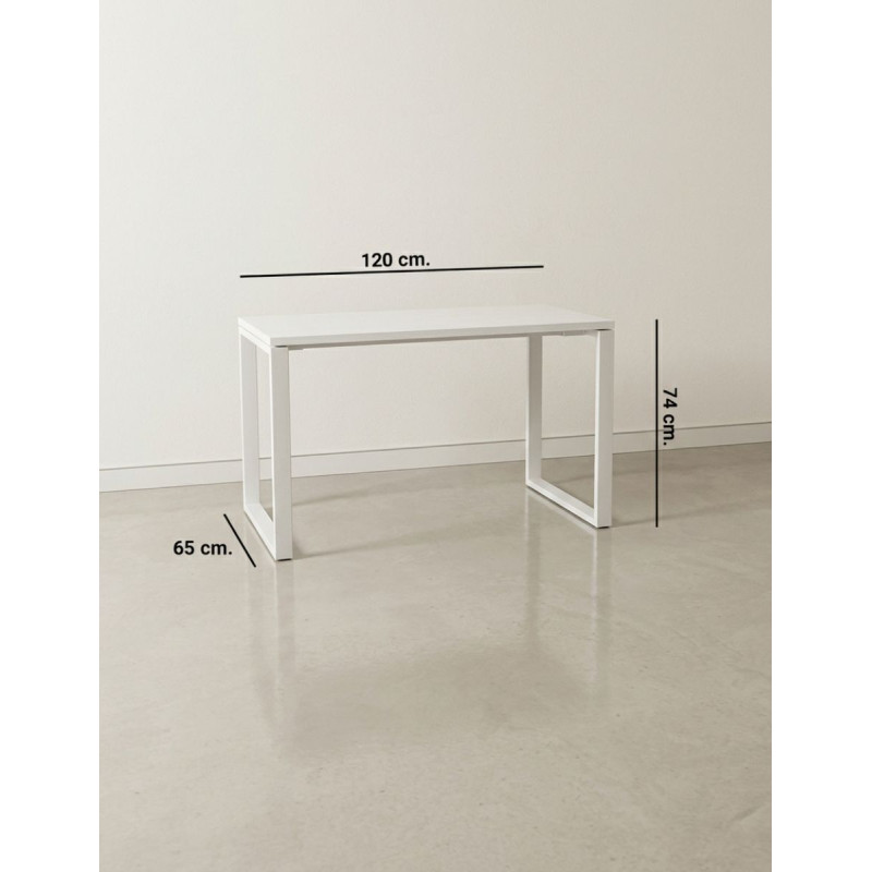 Mesa Blanca Oficina 120x65 cm. MM193 de Montiel