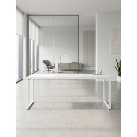Mesa Blanca Oficina 210x50 cm. MM1894 de Montiel