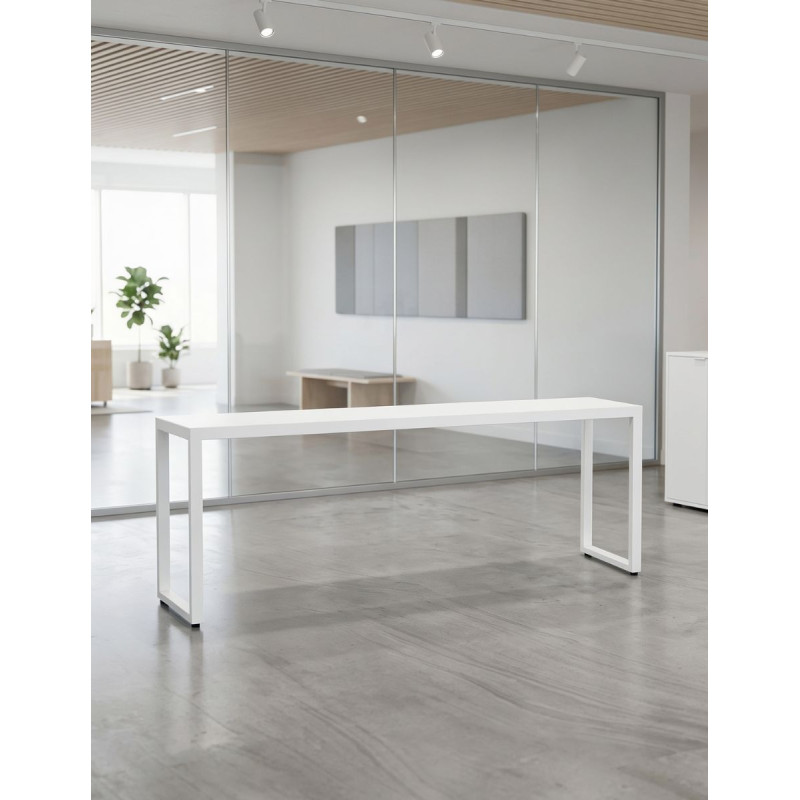 Mesa Blanca Oficina 210x50 cm. MM1894 de Montiel