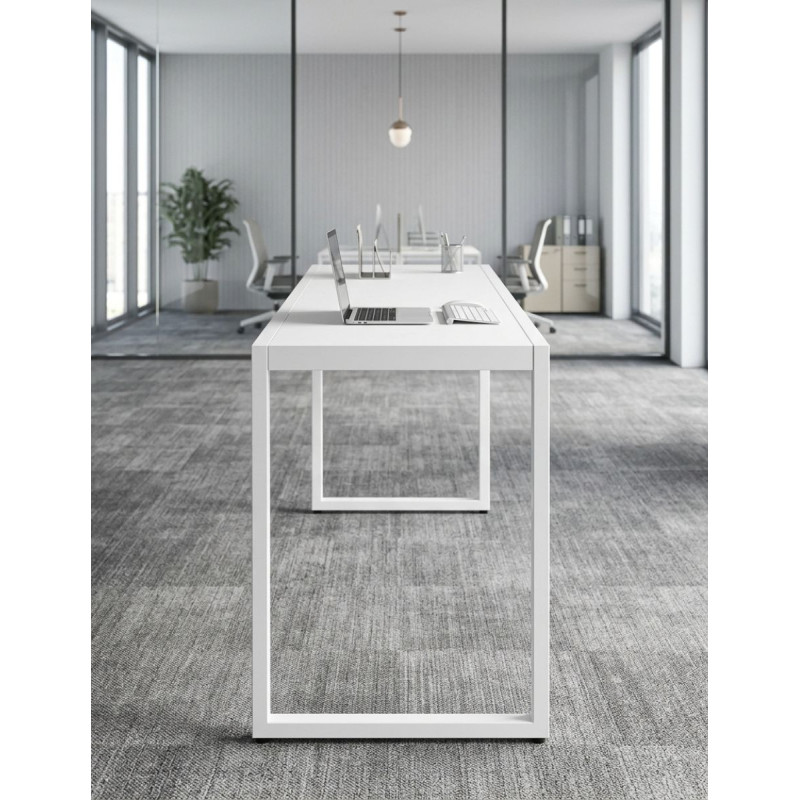 Mesa Blanca Oficina 210x50 cm. MM1894 de Montiel