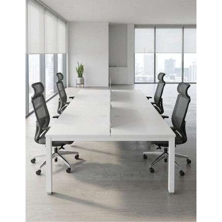 Mesa Multipuesto Oficina 4 Puestos de Mobel Línea - Montiel