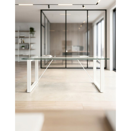 Mesa Dirección de Cristal 200x90 cm. MM1896 de Montiel