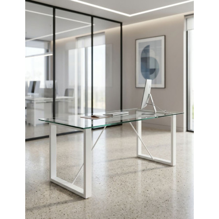 Mesa Dirección de Cristal 200x90 cm. MM1896 de Montiel