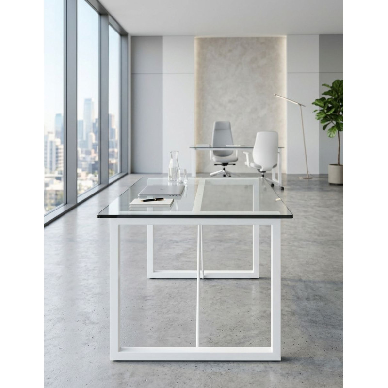 Mesa Dirección de Cristal 200x90 cm. MM1896 de Montiel