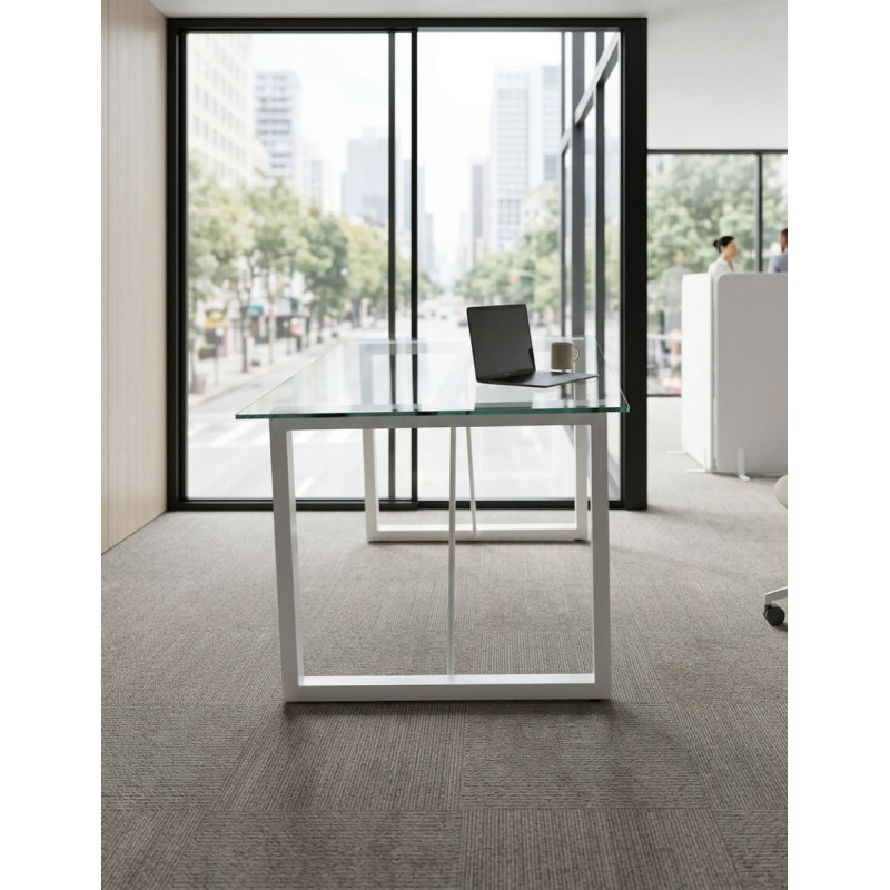 Mesa Dirección de Cristal 200x90 cm. MM1896 de Montiel
