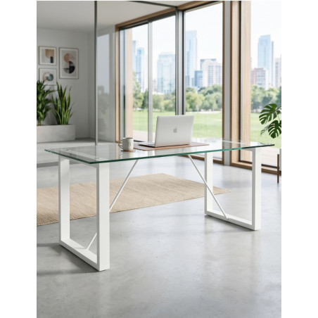 Mesa Dirección de Cristal 200x90 cm. MM1896 de Montiel