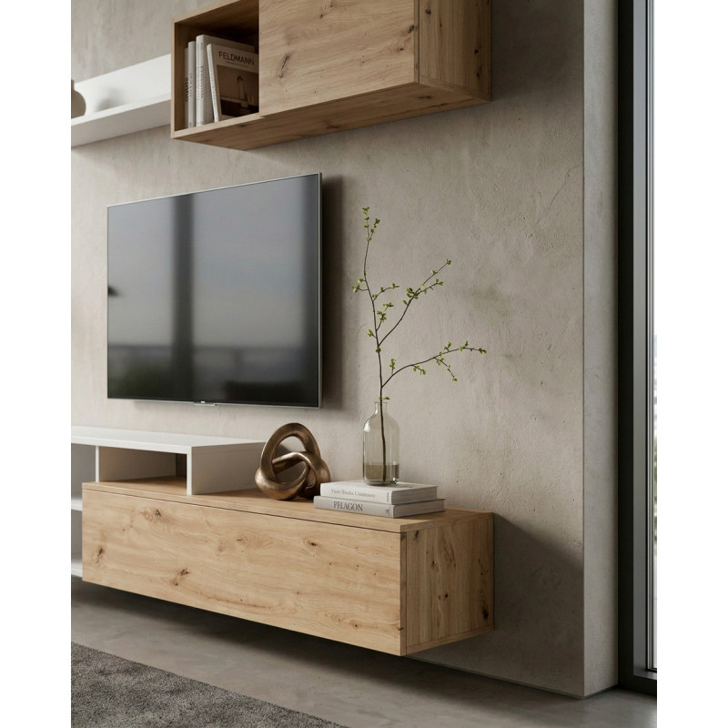 Composición de Salón TV con Módulo Flotante Nexo Plus Montiel