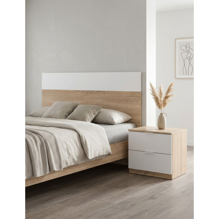 Conjunto Dormitorio Cabecero + Mesita de Noche Luca - Montiel