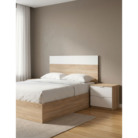 Conjunto Dormitorio Cabecero + Mesita de Noche Luca - Montiel