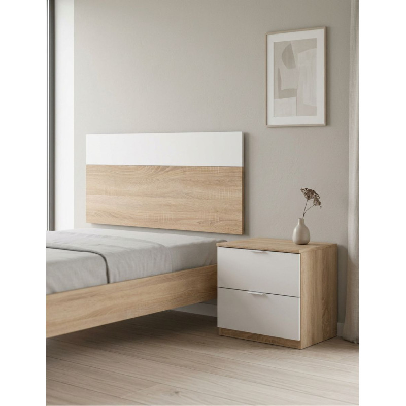 Conjunto Dormitorio Cabecero + Mesita de Noche Luca - Montiel