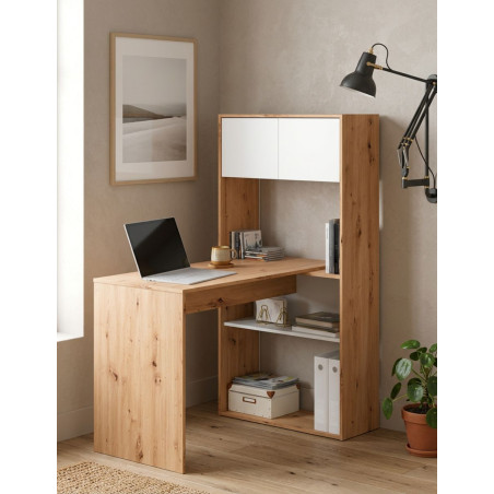 Mesa + Estantería de 2 Posiciones Duo - Montiel