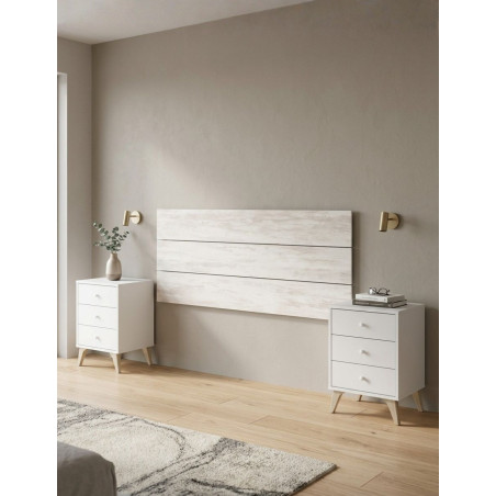 Conjunto Dormitorio de Cabecero + 2 Mesitas Sweet - Montiel