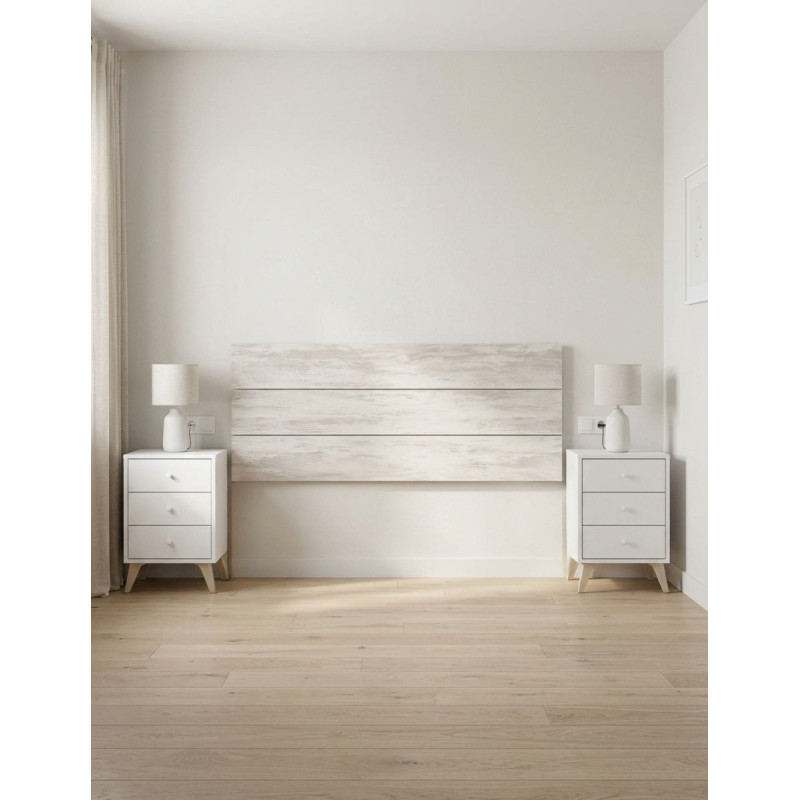 Conjunto Dormitorio de Cabecero + 2 Mesitas Sweet - Montiel