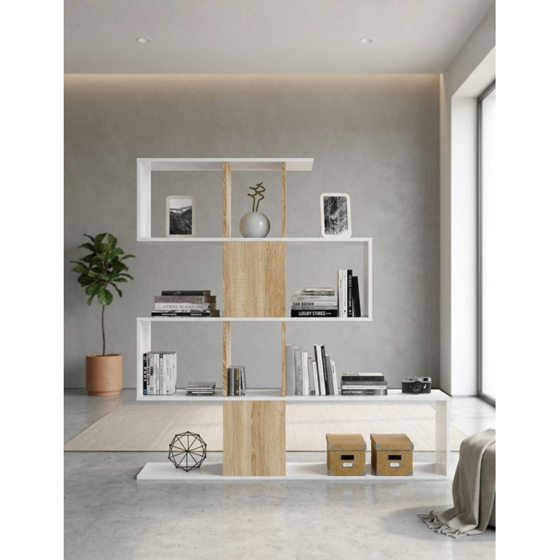 Estantería Irregular Madera 145x145 cm. Elfos Plus - Montiel