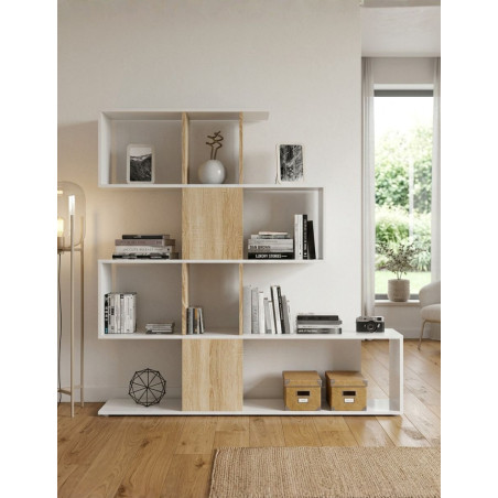 Estantería Irregular Madera 145x145 cm. Elfos Plus - Montiel