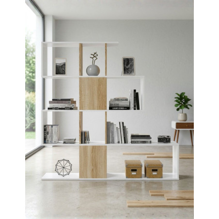 Estantería Irregular Madera 145x145 cm. Elfos Plus - Montiel