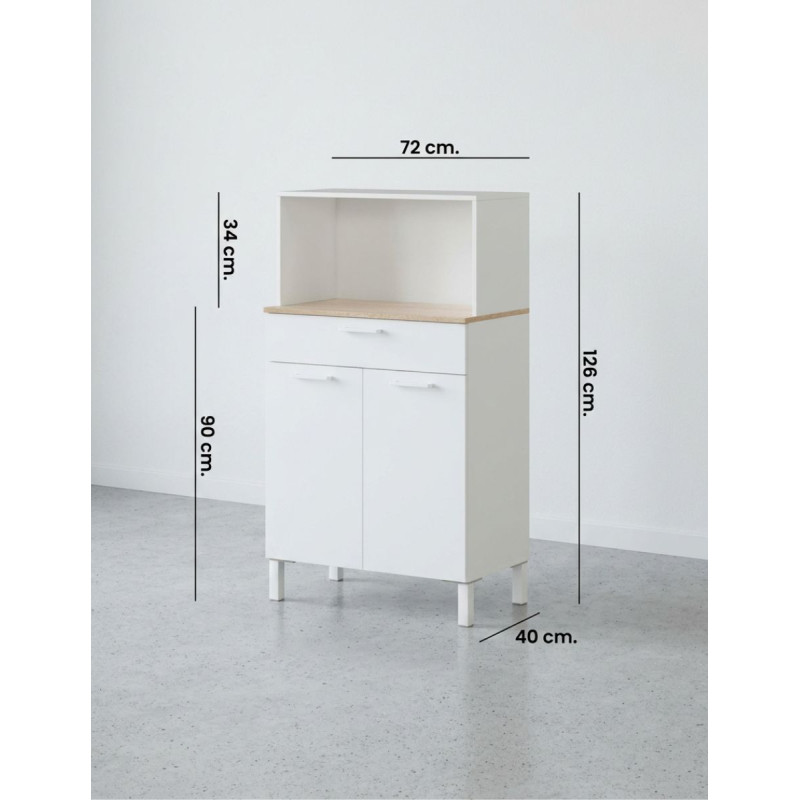 Mueble de Cocina Auxiliar 126x72 cm. Fast - Montiel
