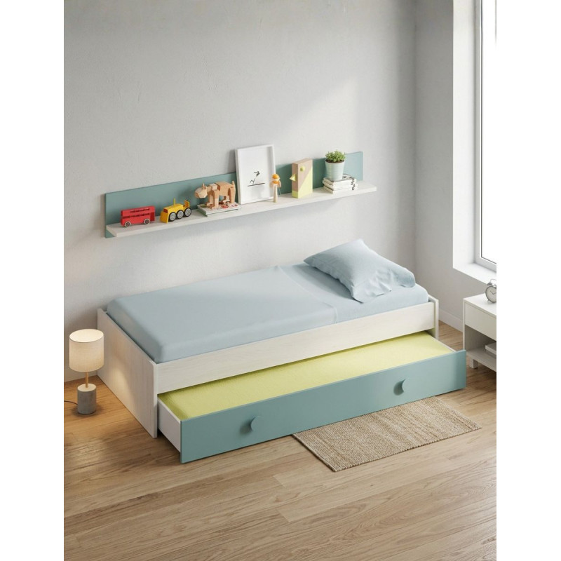 Cama Doble Juvenil con Estante Superior Enjoy - Montiel