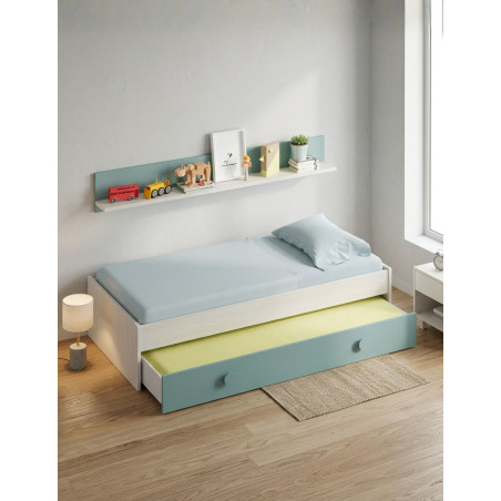 Cama Doble Juvenil con Estante Superior Enjoy - Montiel