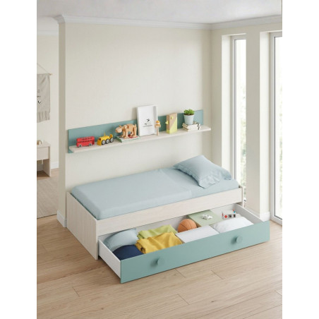 Cama Doble Juvenil con Estante Superior Enjoy - Montiel